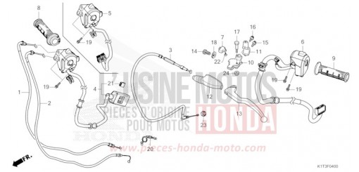 LEVIER DE GUIDON/COMMUTATEUR/CABLE CRF300LAM de 2021